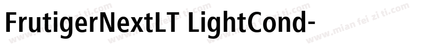 FrutigerNextLT LightCond字体转换